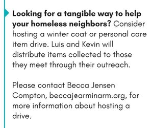 Host a drive to help homeless neighbors