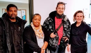 Kevin, Cynthia, and Luis with ED Carolyn Biondi.